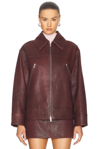 Olive Leather Jacket
