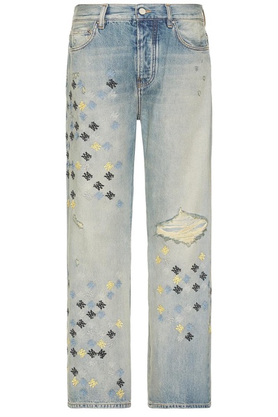 MA Quad Embroidered Flared Jean