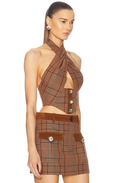 Crystal Halter Top