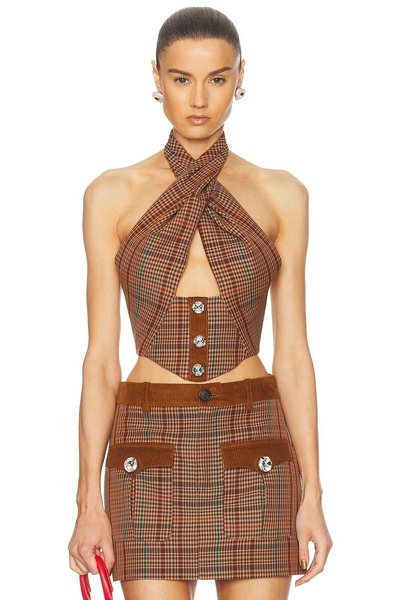 Crystal Halter Top