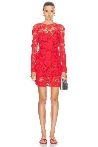 for FWRD Cece Crochet Mini Dress