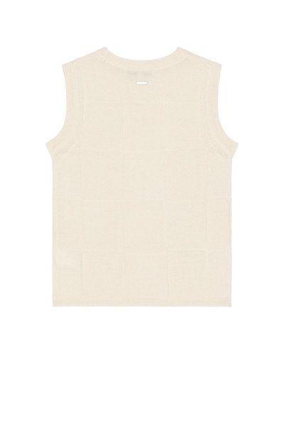 Damier Sleeveless Knit Top