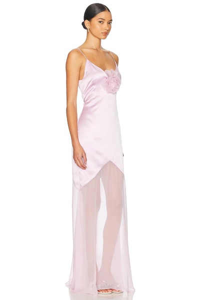 Bias Gown With Flower