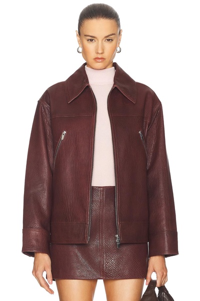 Olive Leather Jacket