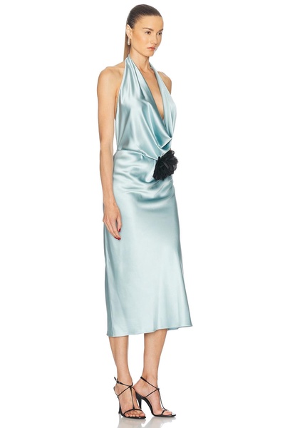 Draped Halter Dress