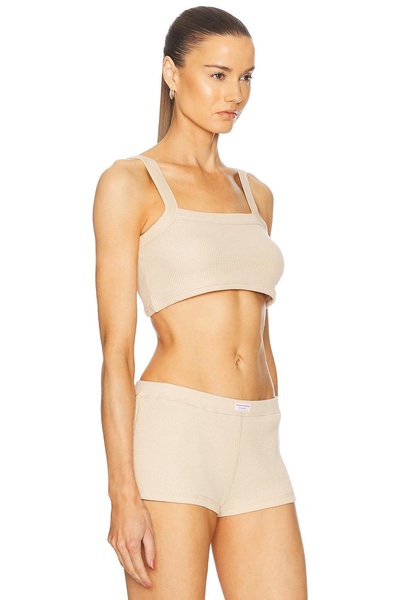 Cropped Waffle Cami Top