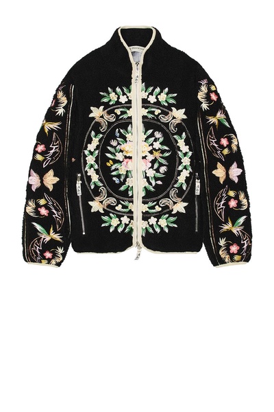 Floral Fleece Zip Up