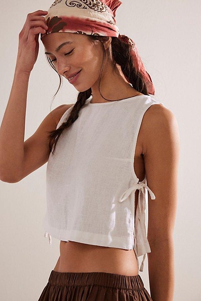 Nora Cotton-Linen Top