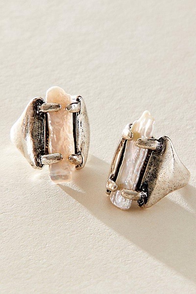 Clasped Pearl Ring