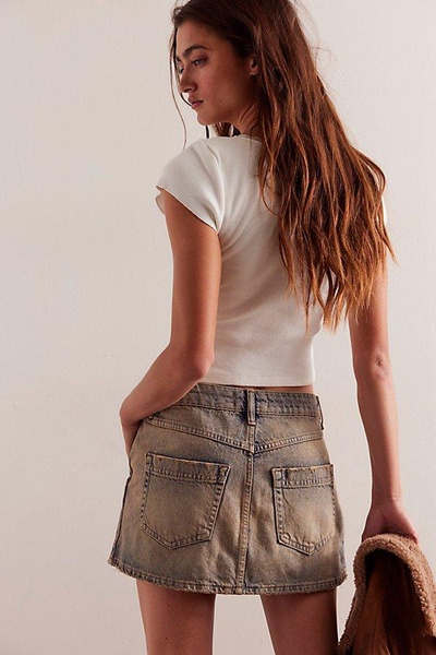 We The Free Wynne Denim Skirt