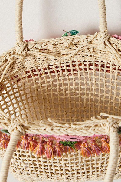 Anna Sui Raffia Tassel Bag