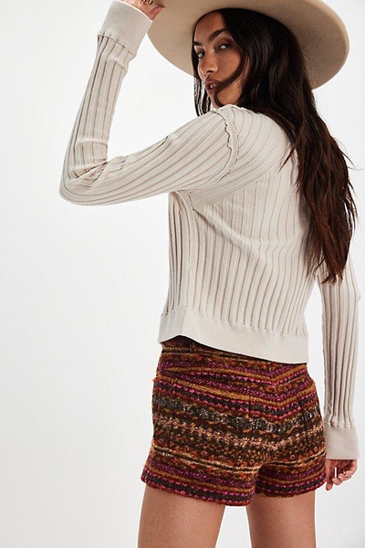 Anna Sui Fair Isle Fleece Shorts