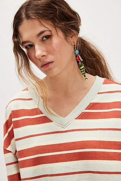 Classic Striped Shrunken Pullover