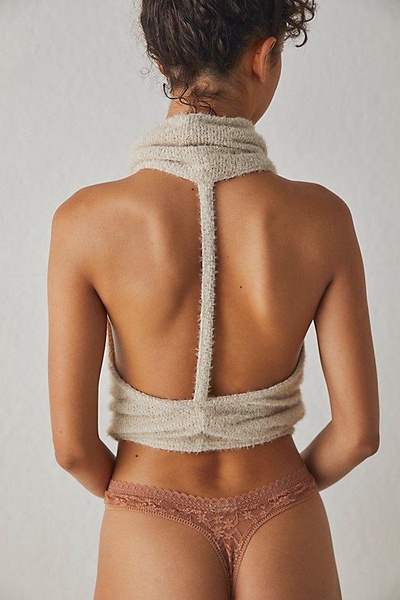 High Cut Daisy Lace Thong Undies