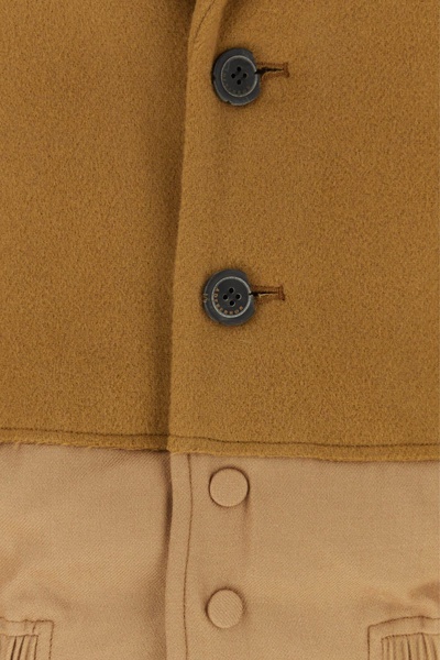 Camel wool blend jacket