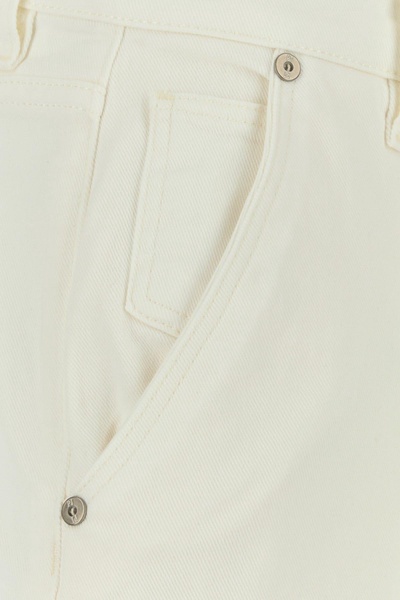 White stretch denim jeans
