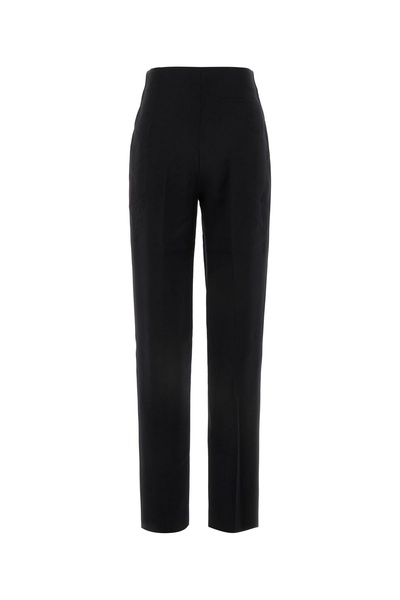 Black wool pant