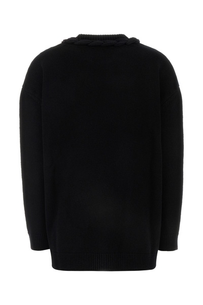 Black wool sweater