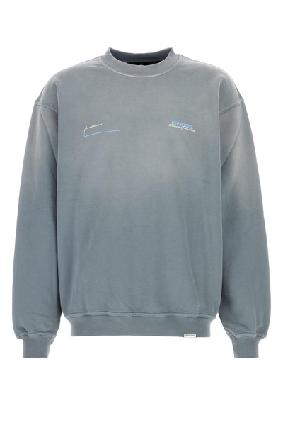 Powder blue cotton sweatshirt