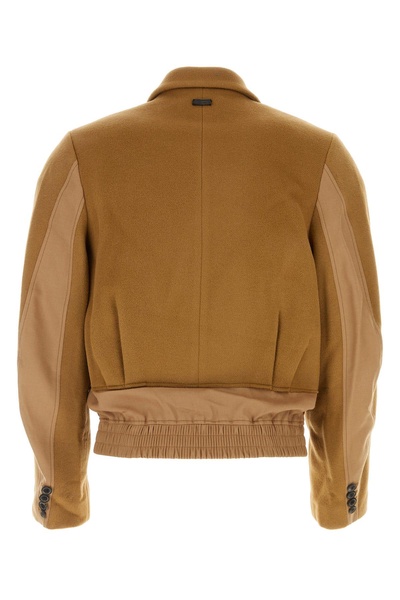 Camel wool blend jacket