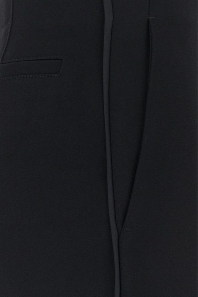 Black wool pant