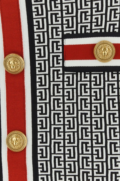Embroidered viscose blend mini skirt