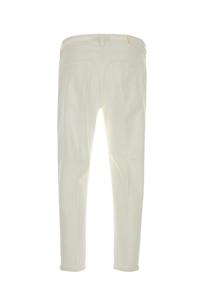 White stretch denim jeans