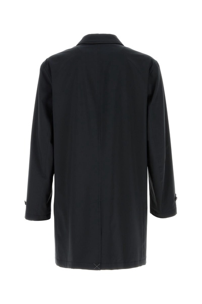 Black polyester coat
