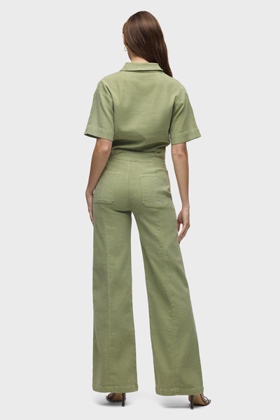Tie Waist Pintucked Trouser Pant