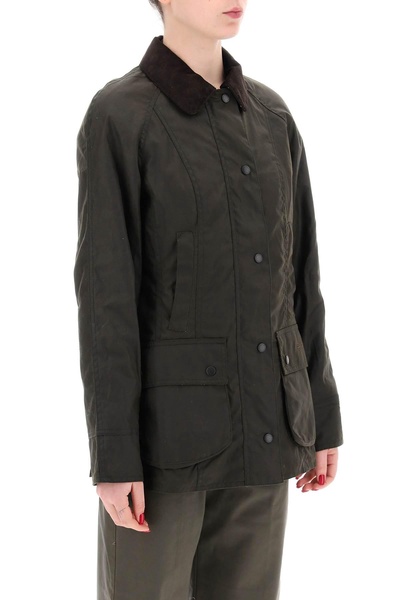 Brown Waxed Cotton Beadnell Jacket