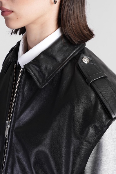 Sonnie Vest In Black Leather