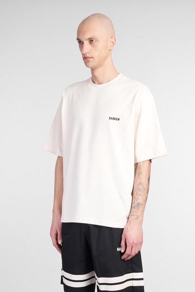 T-shirt In Beige Cotton