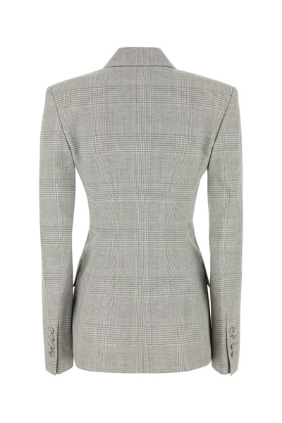 Embroidered Glencheck Blazer