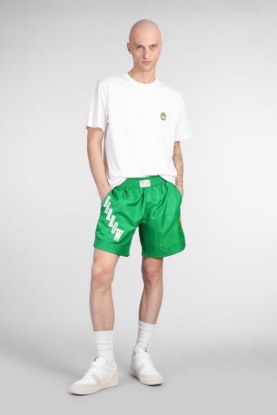 Shorts In Green Polyamide