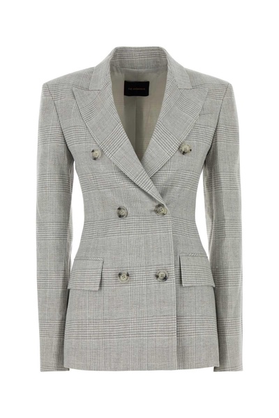 Embroidered Glencheck Blazer