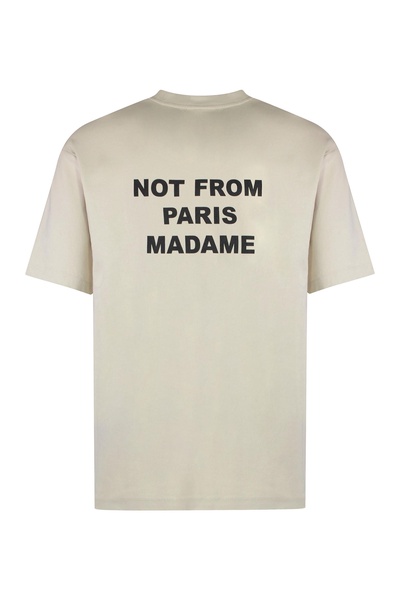 Slogan Cotton Crew-neck T-shirt