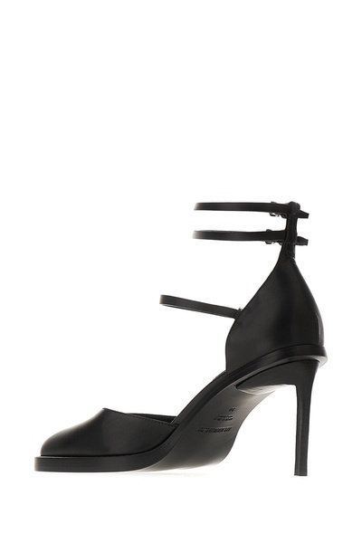 Black Leather Pumps
