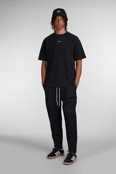 T-shirt In Black Cotton