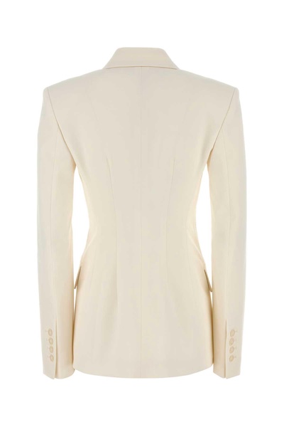 Ivory Stretch Gabardine Blazer