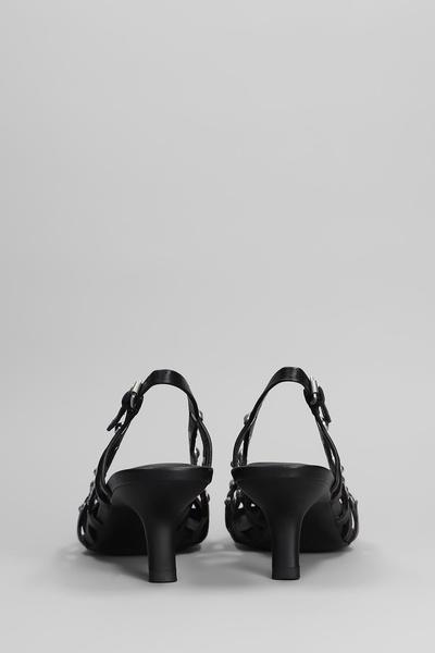 Bizarre Pumps In Black Leather