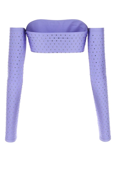 Embellished Stretch Nylon Top