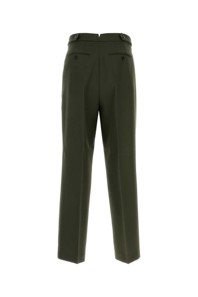 Olive Green Wool Pant