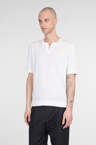 T-shirt In White Cotton