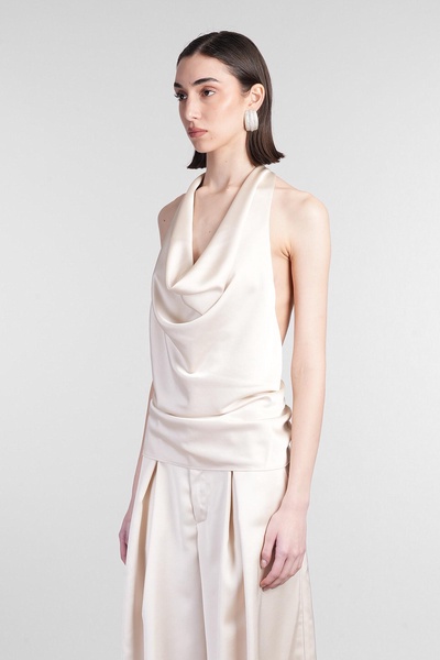 Verushka Top Topwear In Beige Polyester