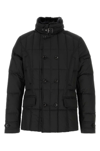 Black Polyester Siro Down Jacket