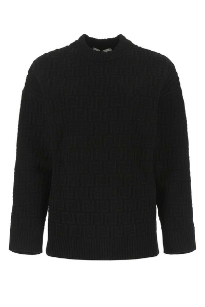 Monogram Embossed Knit Jumper