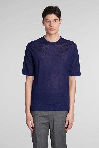 T-shirt In Blue Cotton