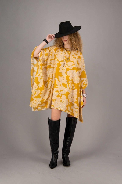 Bea Flowered Ochre