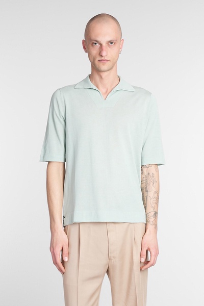 Polo In Green Cotton