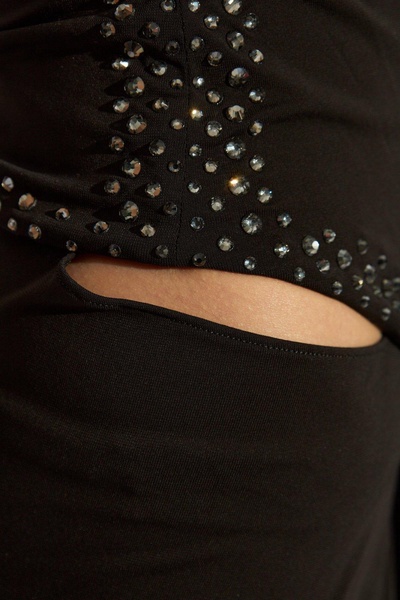 Crystal-embellished Sleeveless Maxi Dress